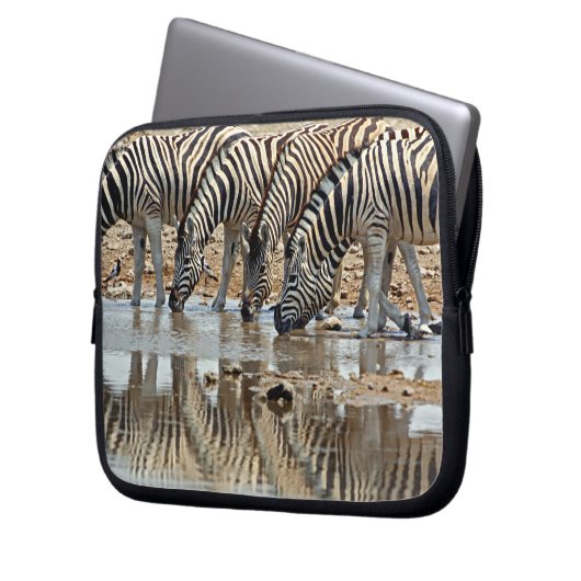 Afrika, Namibia, Etosha NP. Burchell's Zebra Laptopschutzhülle (Vorderseite Links)