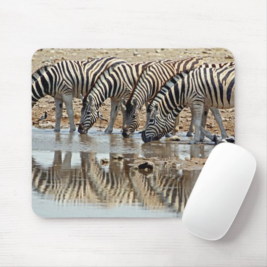 Afrika, Namibia, Etosha NP. Burchell's Zebra Mousepad (Mit Mouse)