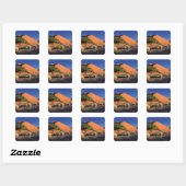 Afrika, Namibia, Namib-Naukluff-Park, Sossosvlei Quadratischer Aufkleber (Blatt)