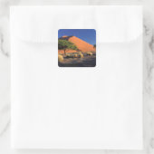 Afrika, Namibia, Namib-Naukluff-Park, Sossosvlei Quadratischer Aufkleber (Tasche)