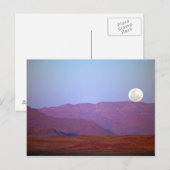 Afrika, Namibia, Sossusvlei. Ein Vollmond ruht Postkarte (Vorne/Hinten)