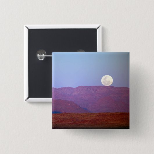 Afrika, Namibia, Sossusvlei. Vollmond-Erholungen Button (Vorne & Hinten)