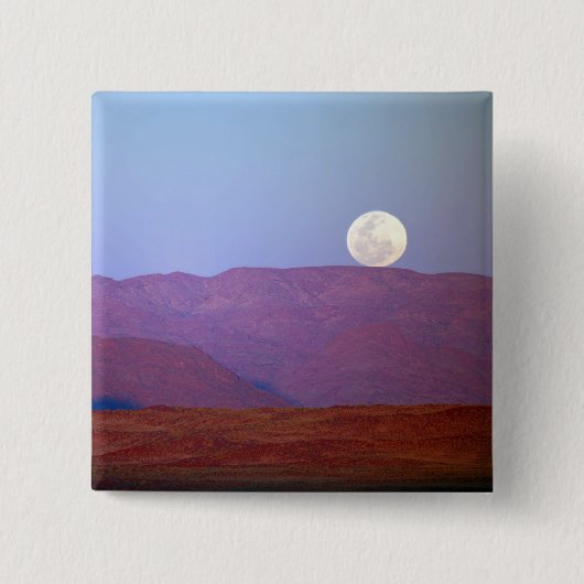 Afrika, Namibia, Sossusvlei. Vollmond-Erholungen Button (Vorderseite)