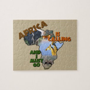 Afrika nennt Wildtiere Puzzle