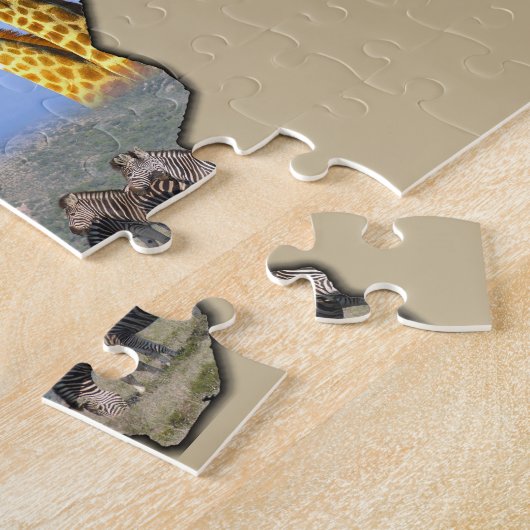Afrika nennt Wildtiere Puzzle (Seite)