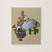 Afrika nennt Wildtiere Puzzle (Vertikal)