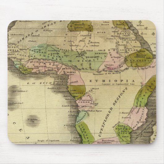 Afrika Olney Karte Mousepad (Vorne)