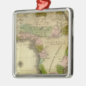 Afrika Olney Karte Silbernes Ornament (Links)