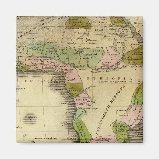 Afrika Olney Map Magnet (Vorne)