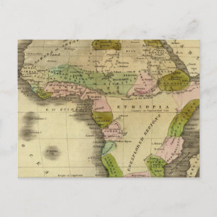 Afrika Olney Map Postkarte