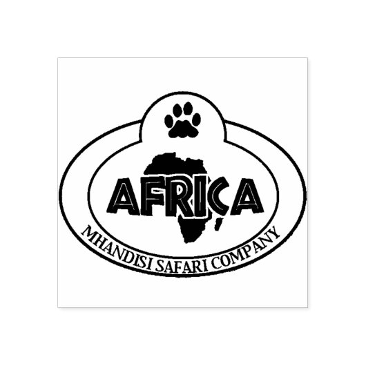 Afrika-Pass-Briefmarke Gummistempel (Prägung)