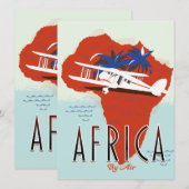 Afrika per Flugreiseplakat (Vorne/Hinten)