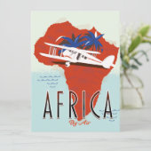 Afrika per Flugreiseplakat (Stehend Vorderseite)