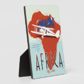 Afrika per Flugreiseplakat Fotoplatte (Seite)
