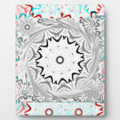 Afrika Pink Cyan Geometrie Fotoplatte (Vorderseite)