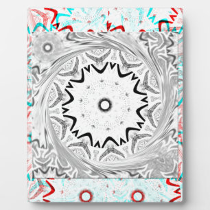 Afrika Pink Cyan Geometrie Fotoplatte