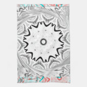 Afrika Pink Cyan Geometrie Küchentuch (Vertikal)