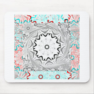 Afrika Pink Cyan Geometrie Mousepad