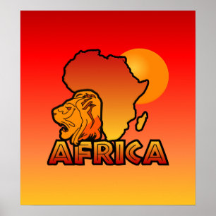 Afrika-Plakat Poster