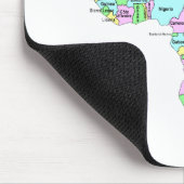 Afrika - politische Karte Mousepad (Ecke)