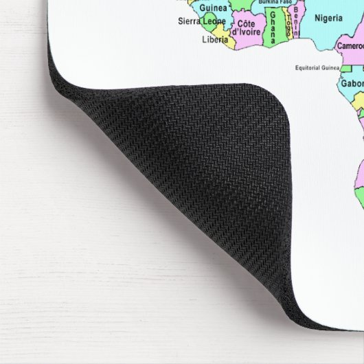 Afrika - politische Karte Mousepad (Ecke)