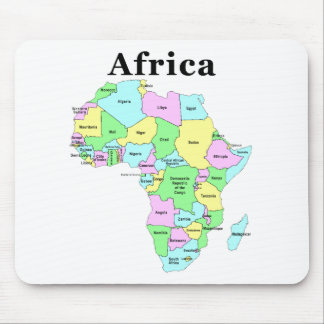 Afrika - politische Karte Mousepad