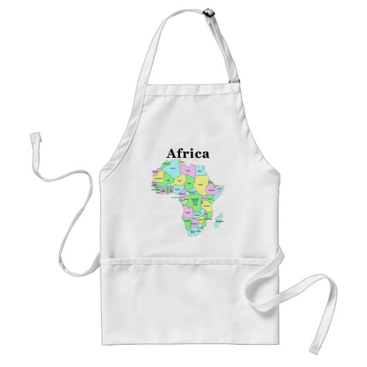 Afrika - politische Karte Schürze (Vorne)