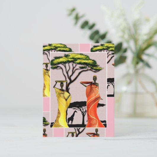 Afrika Postkarte (Stehend Vorderseite)