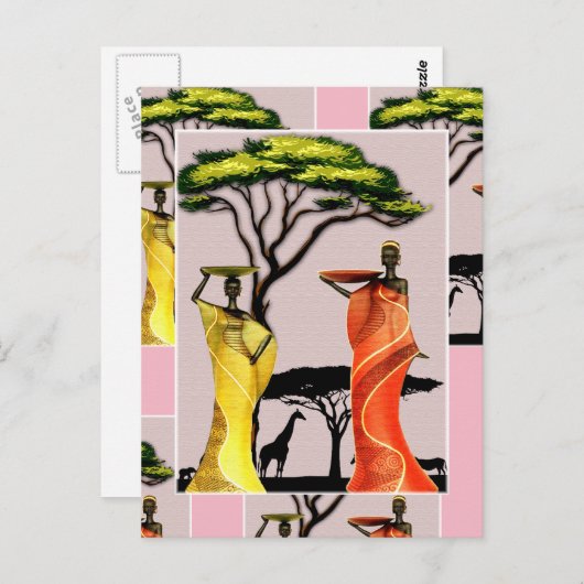 Afrika Postkarte (Vorne/Hinten)