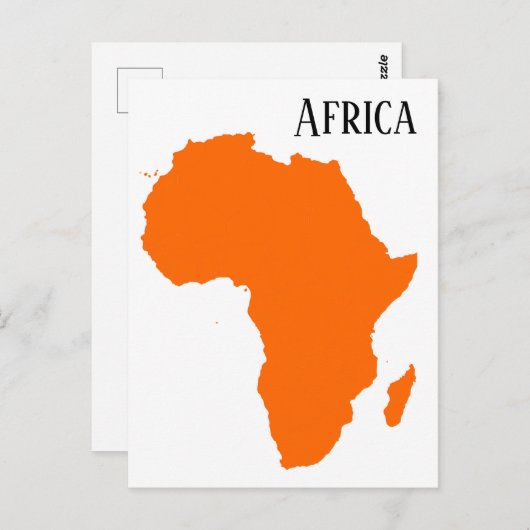 Afrika Postkarte (Vorne/Hinten)