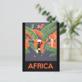 Afrika Postkarte (Stehend Vorderseite)