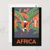 Afrika Postkarte (Vorne/Hinten)