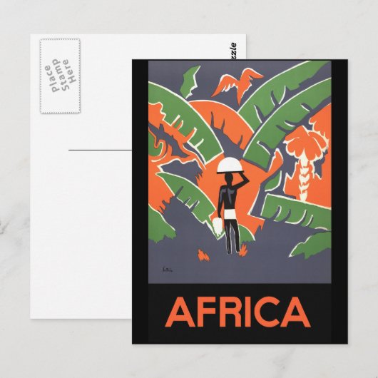 Afrika Postkarte (Vorne/Hinten)
