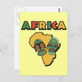 Afrika Postkarte (Vorne/Hinten)