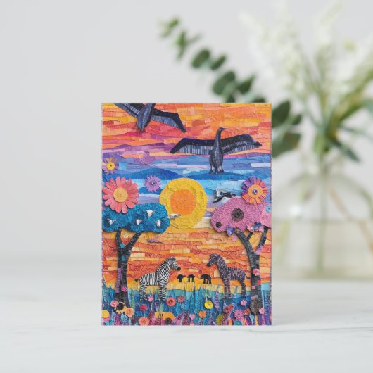 Afrika Postkarte (Stehend Vorderseite)