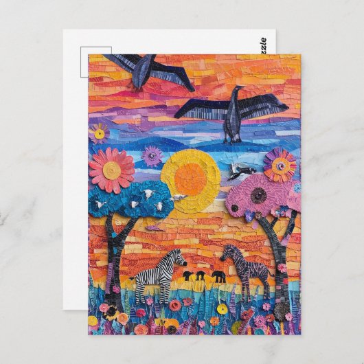 Afrika Postkarte (Vorne/Hinten)