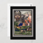 Afrika Postkarte (Vorne/Hinten)