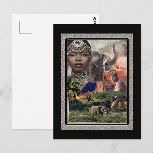Afrika Postkarte (Vorne/Hinten)