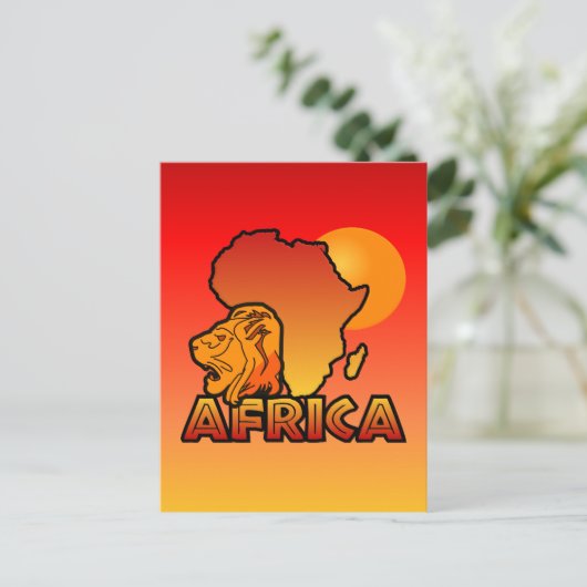Afrika Postkarte (Stehend Vorderseite)