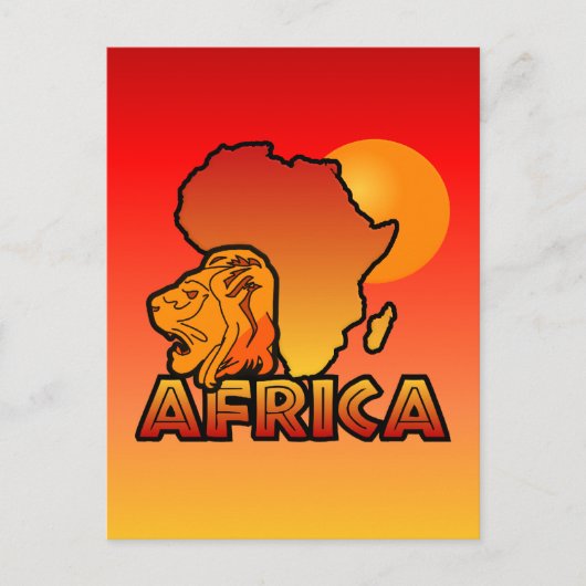 Afrika Postkarte (Vorderseite)