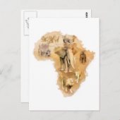 Afrika Postkarte (Vorne/Hinten)