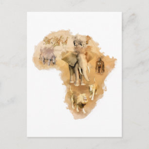Afrika Postkarte