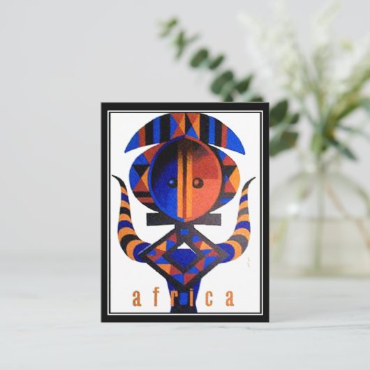 Afrika Postkarte (Stehend Vorderseite)