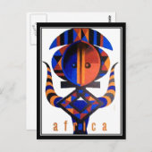 Afrika Postkarte (Vorne/Hinten)