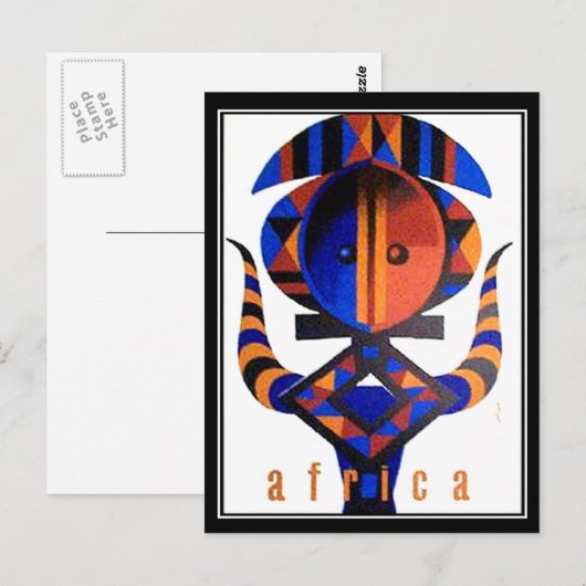 Afrika Postkarte (Vorne/Hinten)