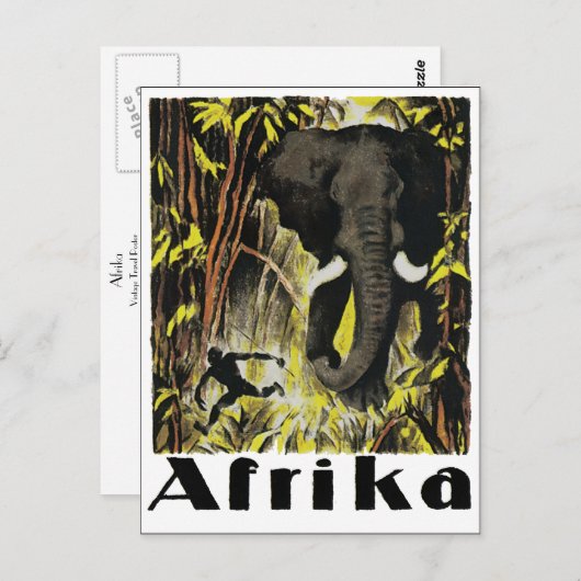 Afrika Postkarte (Vorne/Hinten)