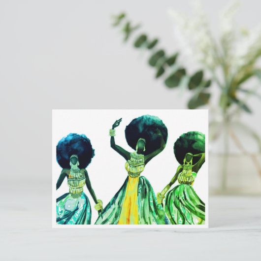 AFRIKA POSTKARTE (Stehend Vorderseite)