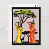Afrika Postkarte (Vorne/Hinten)