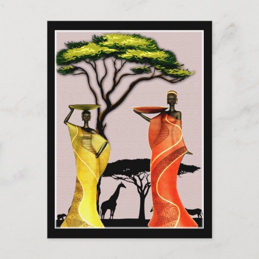 Afrika Postkarte (Vorderseite)