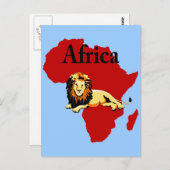 Afrika Postkarte (Vorne/Hinten)